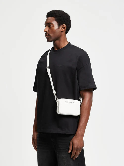 Reternity Nylon Shoulder Bag White