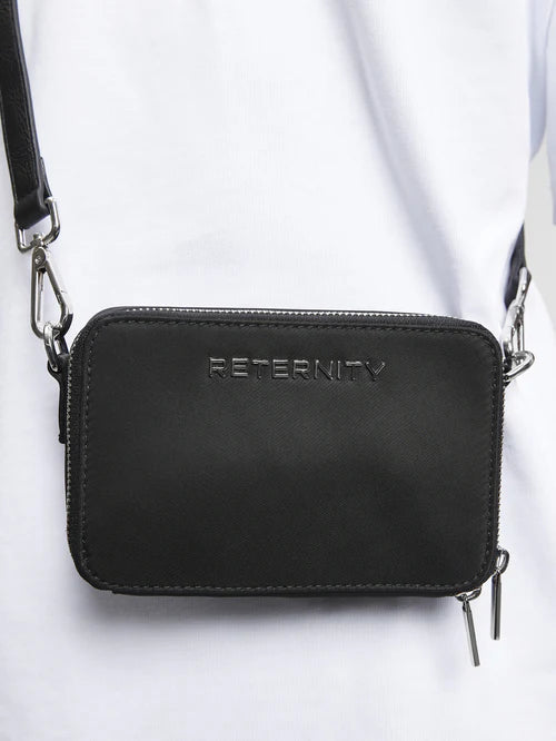 Reternity Nylon Shoulder Bag Black