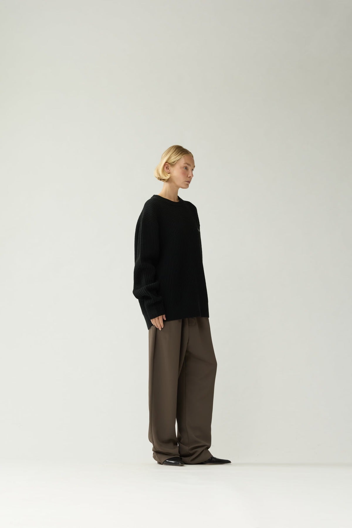 New Amsterdam Knitted Crewneck Black