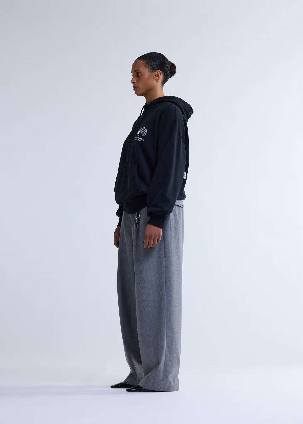 New Amsterdam Logo Hoodie + Black/White