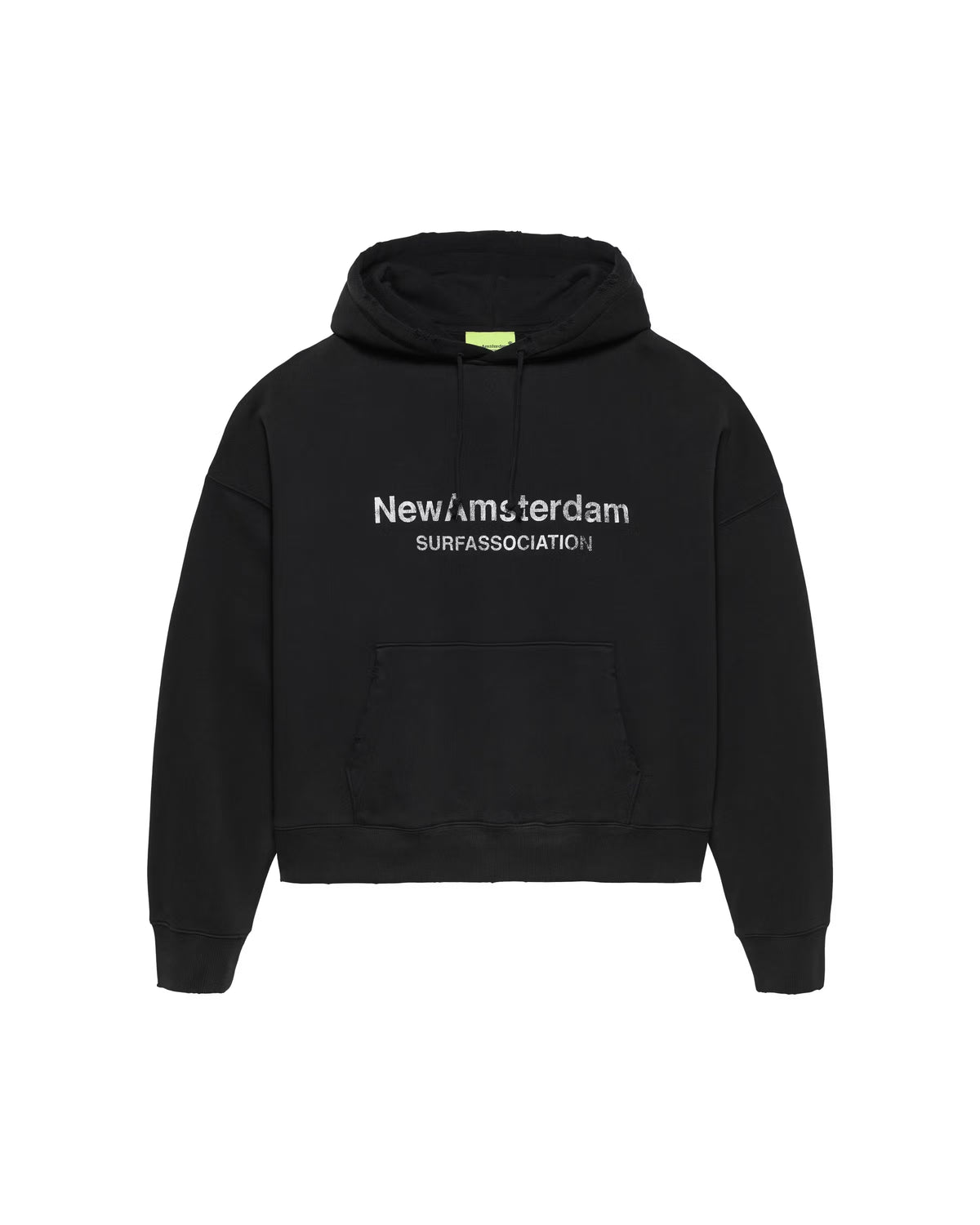New Amsterdam Worked Logo Hoodie Black