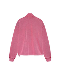 New Amsterdam Plated Half-Zip Washed Pink