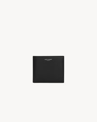 Saint Laurent Paris Portafogli East/West in pelle liscia