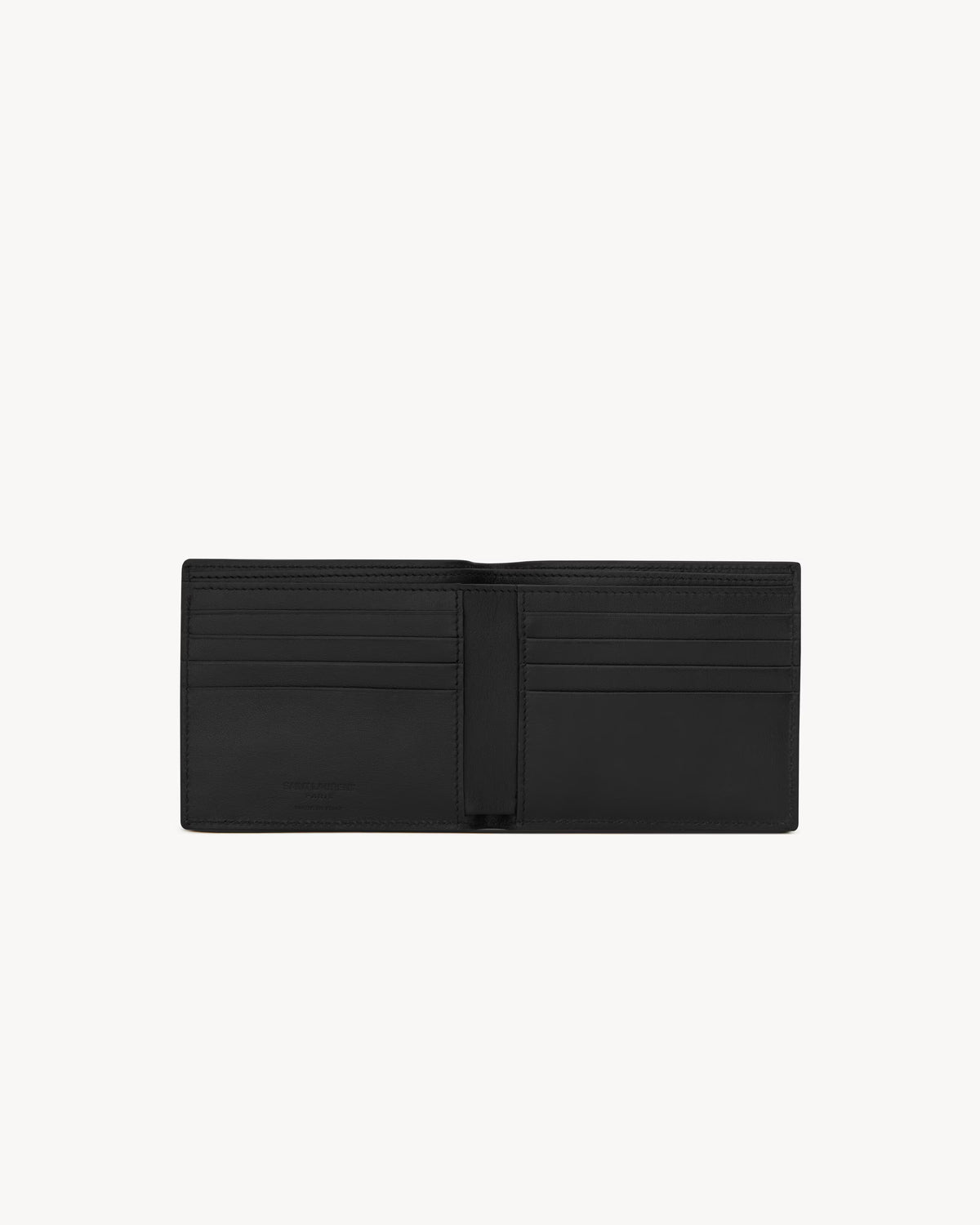 Saint Laurent Paris Portafogli East/West in pelle liscia
