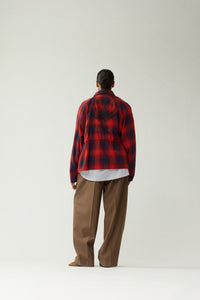 New Amsterdam Flanel Overshirt Red Check