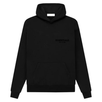 Fear of God Essentials Black Stretch Limo Hoodie