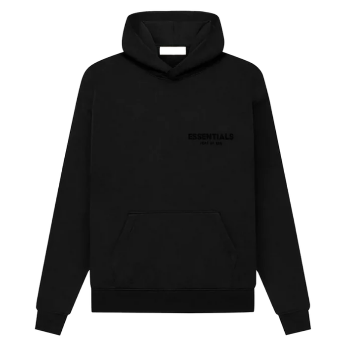 Fear of God Essentials Black Stretch Limo Hoodie