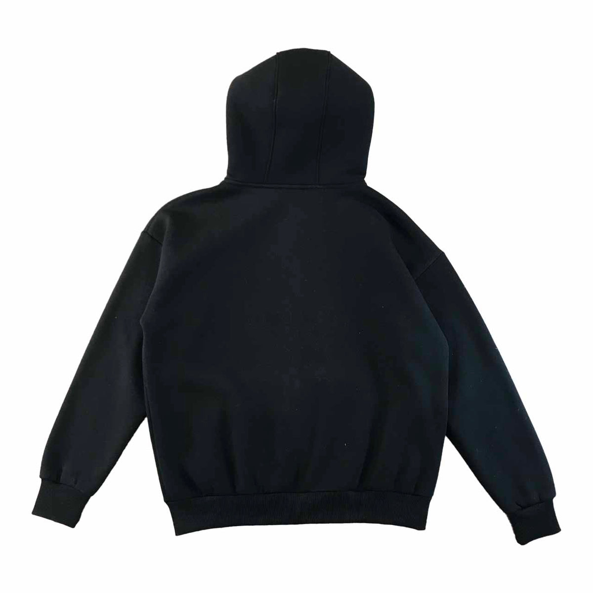 Zipped Hoodie Boxy Fit Black