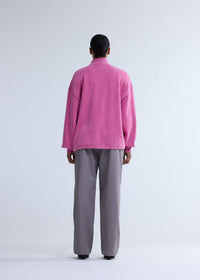 New Amsterdam Plated Half-Zip Washed Pink