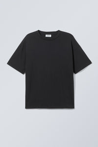 Weekday Great Boxy Tshirt Heavyweight Black