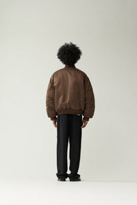 New Amsterdam Reversible Bomber Jacket  Army Green Orange