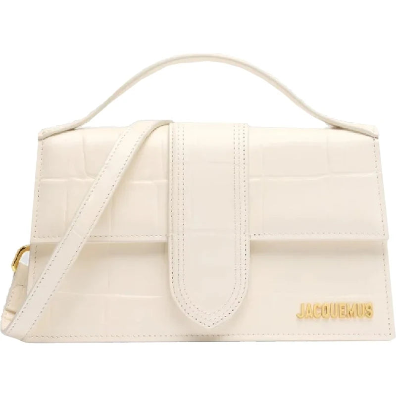 Jacquemus Le Grand Bambino Light Ivory Crocodile