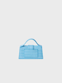 Jacquemus Le Bambino Mini Crocodile Blu