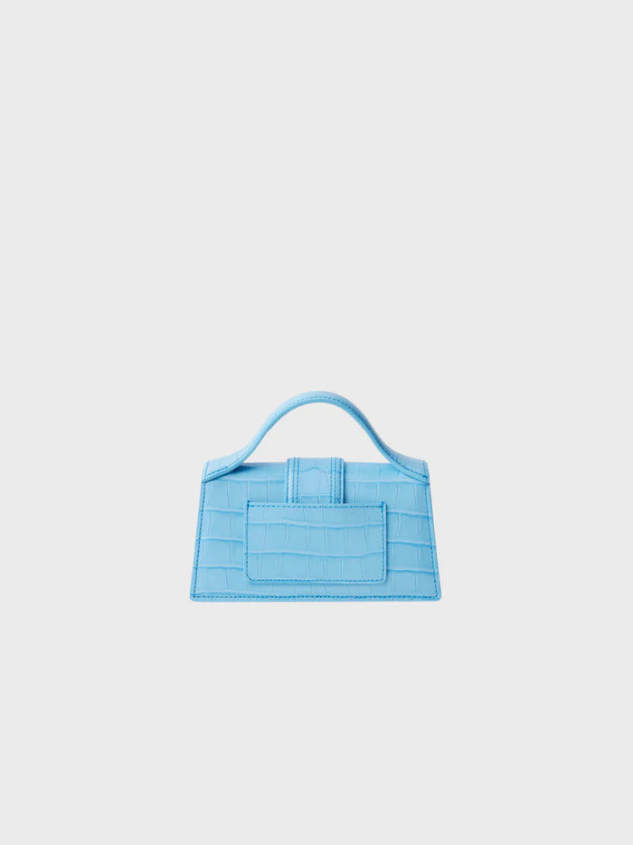 Jacquemus Le Bambino Mini Crocodile Blu