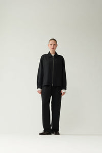 New Amsterdam Zip Up Shirt Black