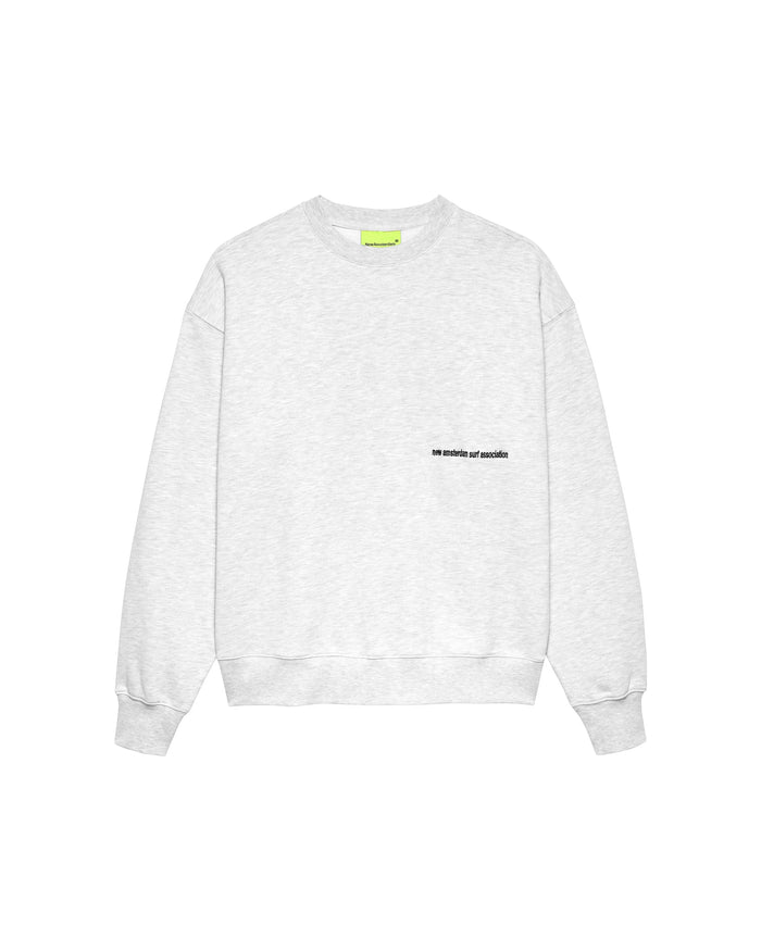 New Amsterdam Beach Sign Crewneck Ash