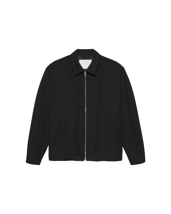 Zip Up Shirt Black