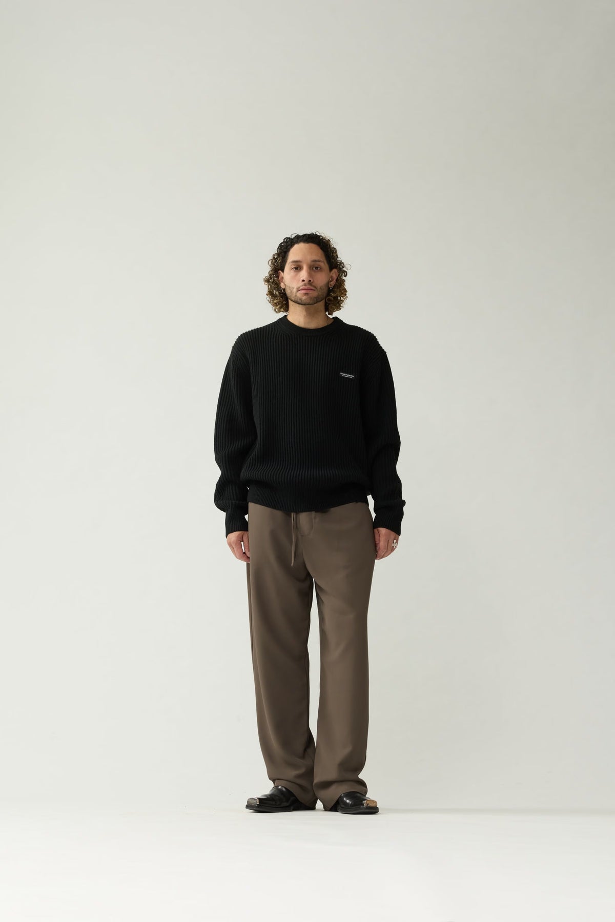 New Amsterdam Knitted Crewneck Black