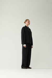 New Amsterdam Zip Up Shirt Black