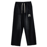 Sporty Denim Pant Washed Black