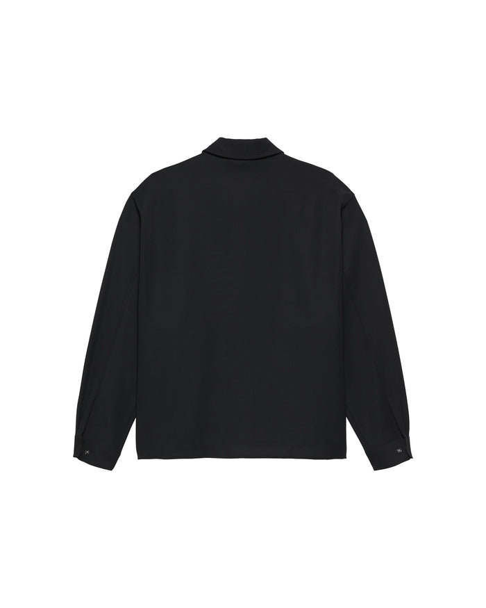 Zip Up Shirt Black
