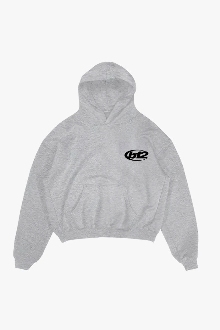 Basedodici Hoodie ''team012'' Logo Ash Grey