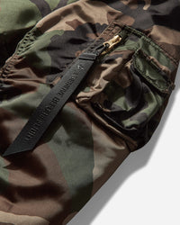 Alpha Industries MA-1 Base Flight Bomber Jacket Woodland Camo