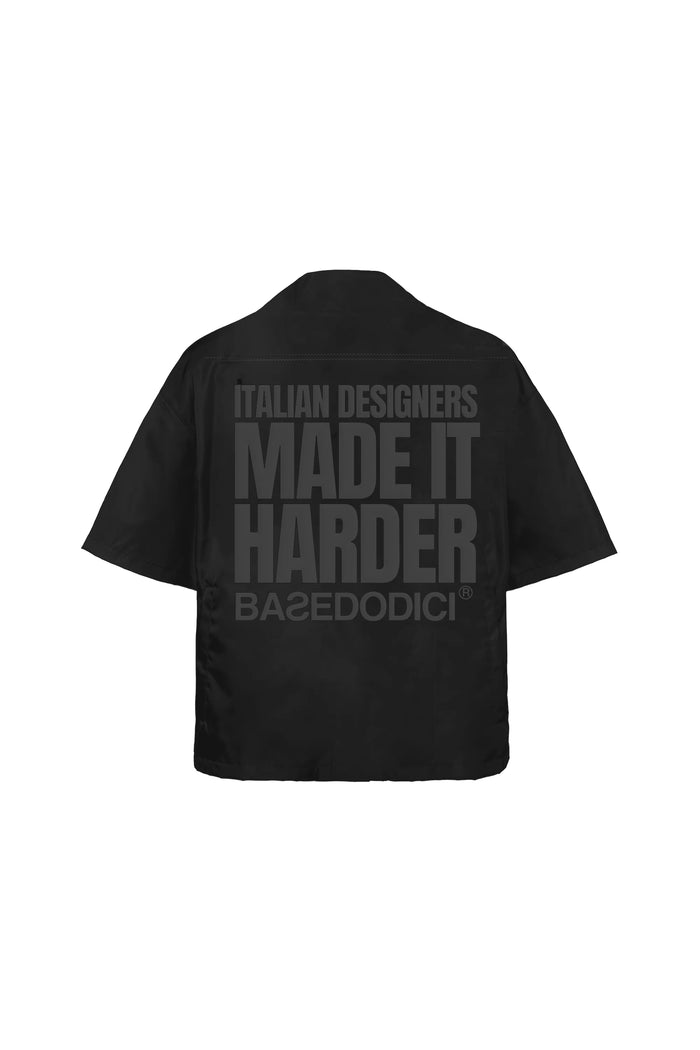 Basedodici Shirt “FORSUMMER” Designer Black