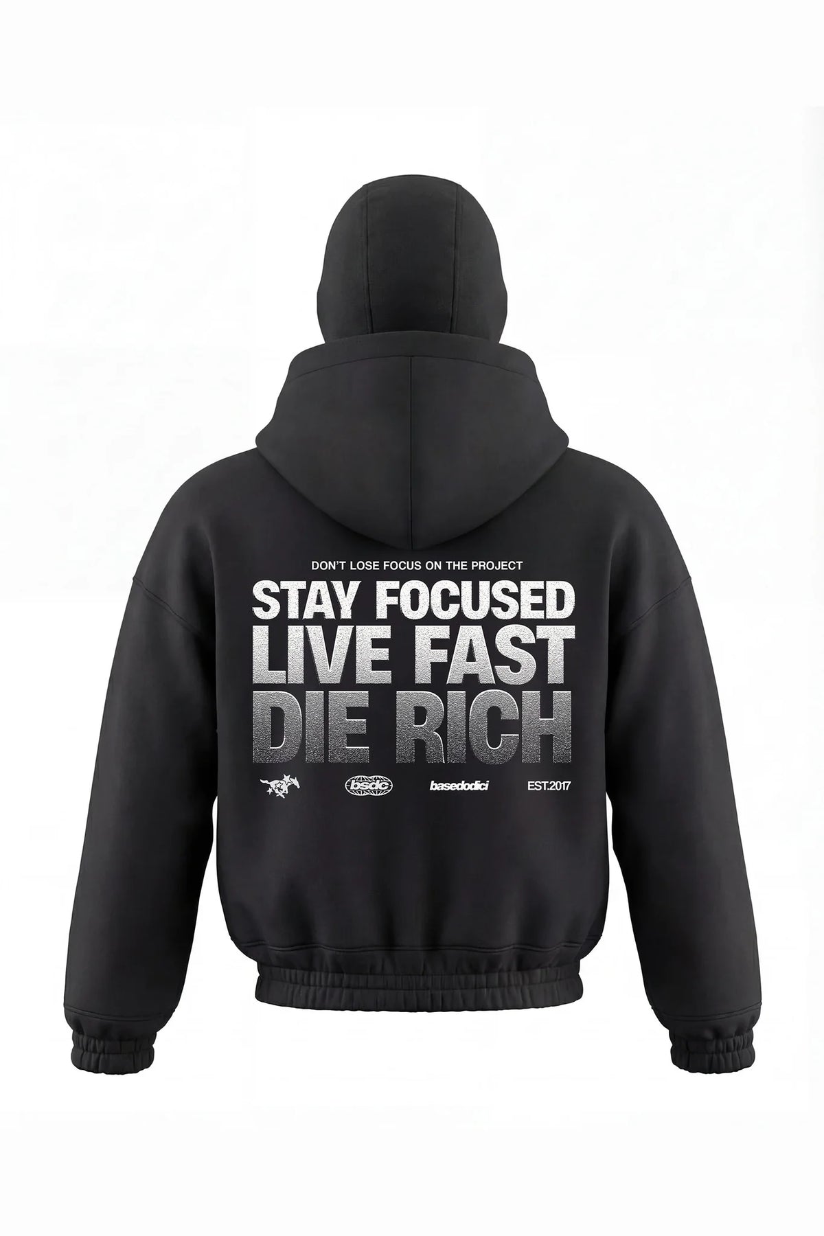 Basedodic Balaclava Hoodie Black Full Zip