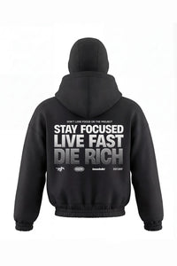 Basedodic Balaclava Hoodie Black Full Zip