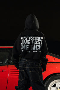 Basedodic Balaclava Hoodie Black Full Zip