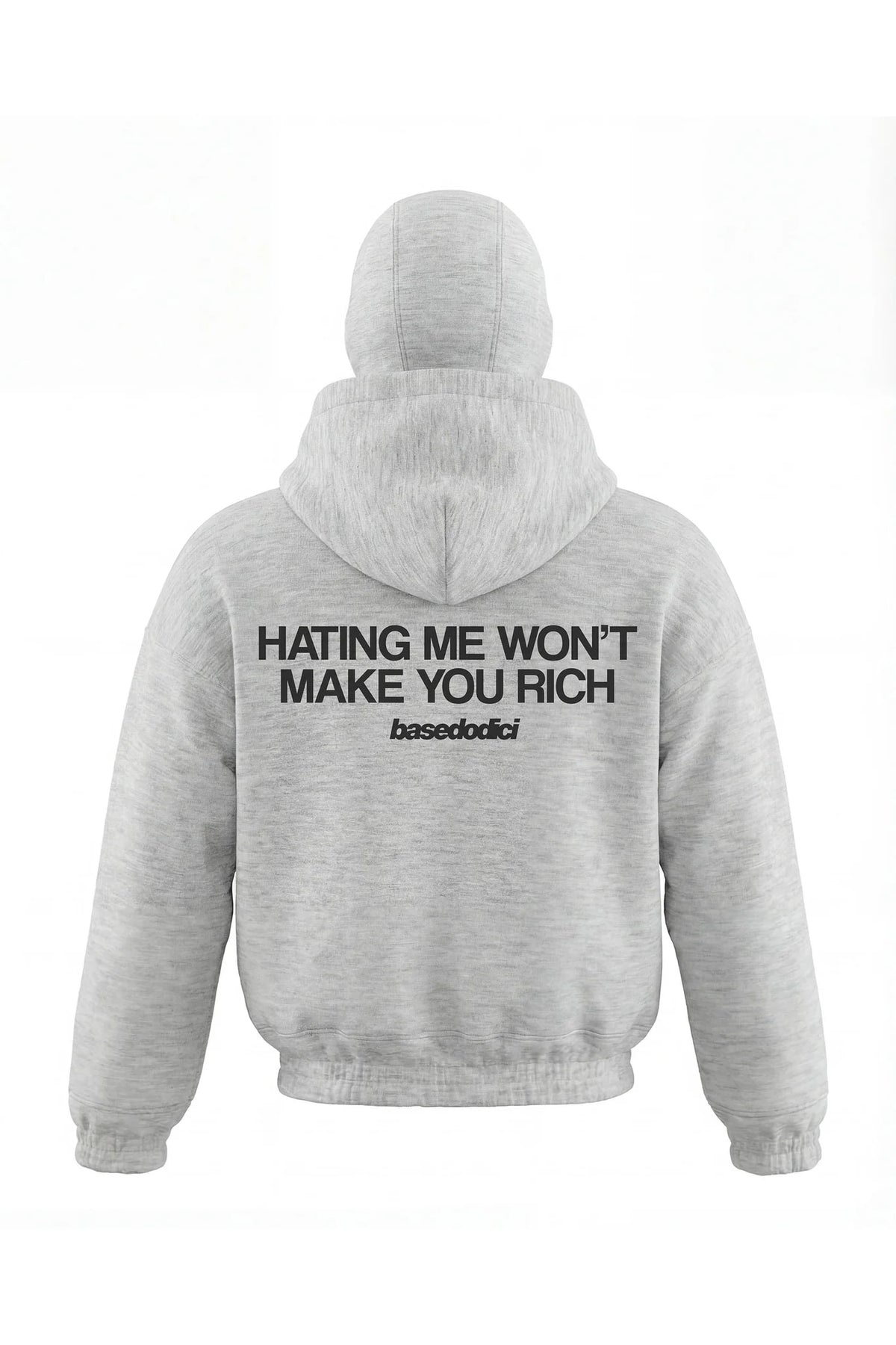 Basedodic Balaclava Hoodie Grey Full Zip