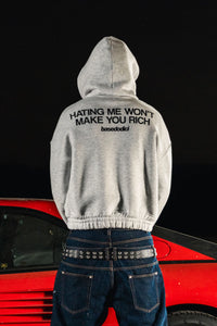 Basedodic Balaclava Hoodie Grey Full Zip