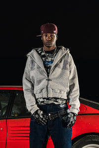 Basedodic Balaclava Hoodie Grey Full Zip