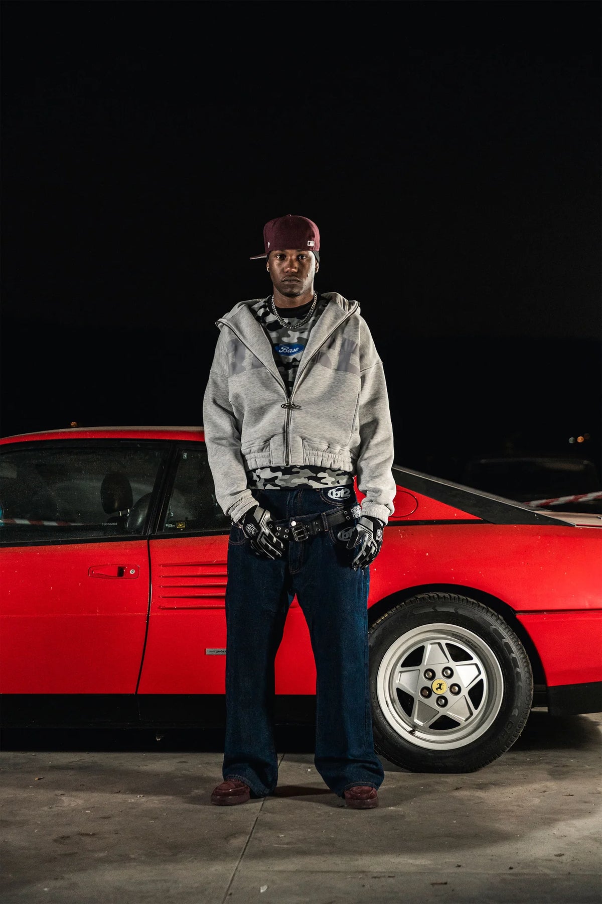 Basedodic Balaclava Hoodie Grey Full Zip