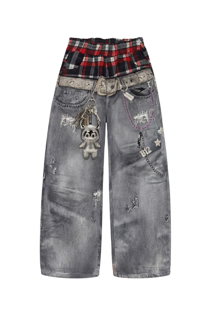 Basedodici Bigall Graphic Pants