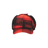 No Problemo Plaid Flap Cap Red