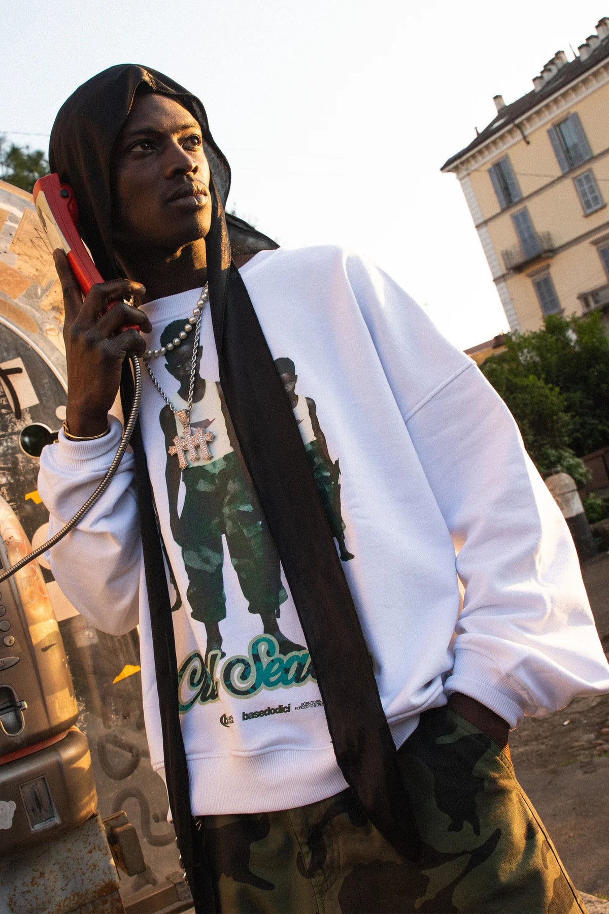 Basedodici Crewneck Cruel White