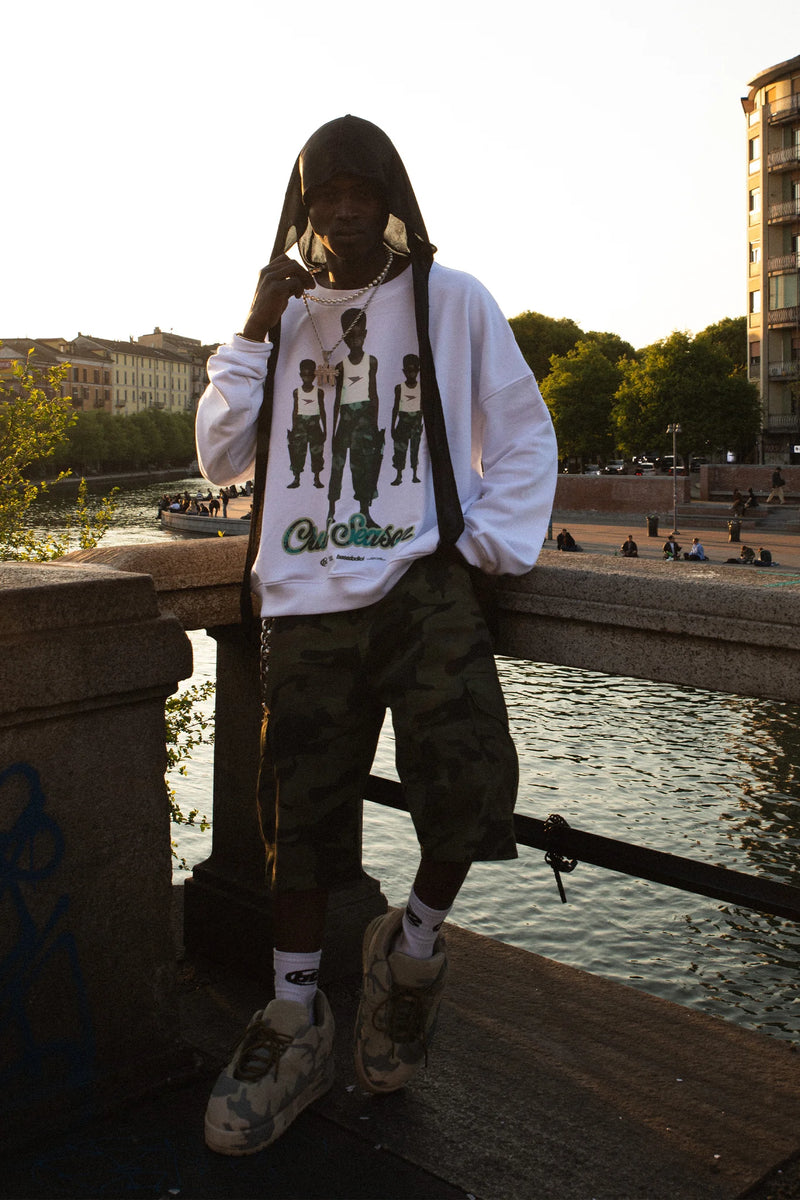 Basedodici Crewneck Cruel White