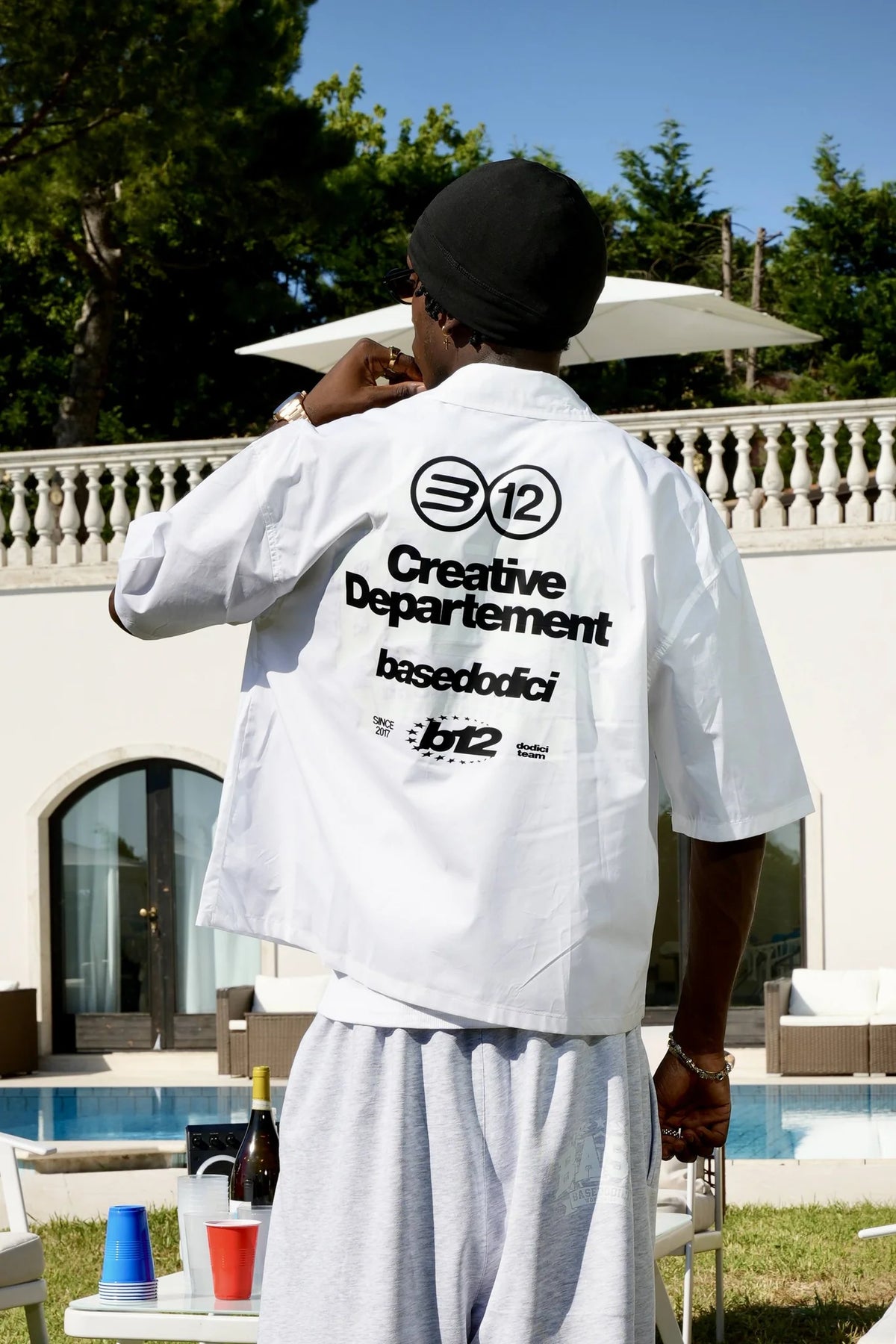 Basedodici Shirt White Creative Summer Club