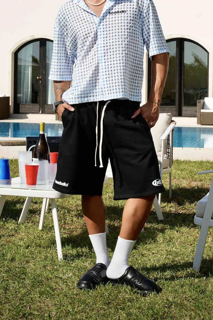 Basedodici Cotton Short Black Summer Club