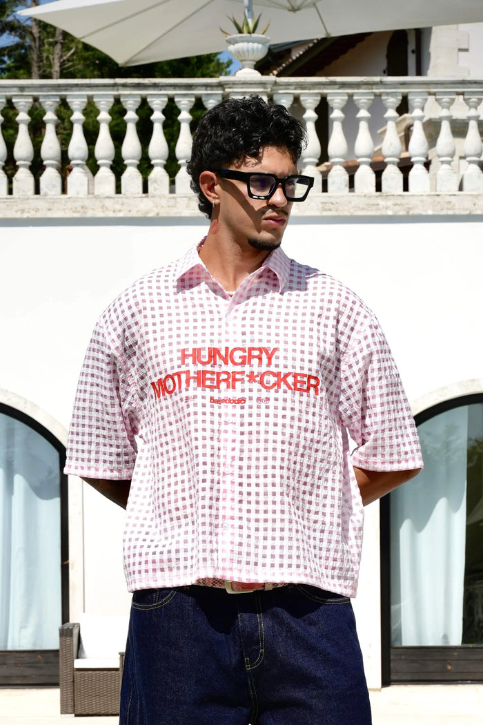 Basedodici Checked Shirt Rose Summer Club