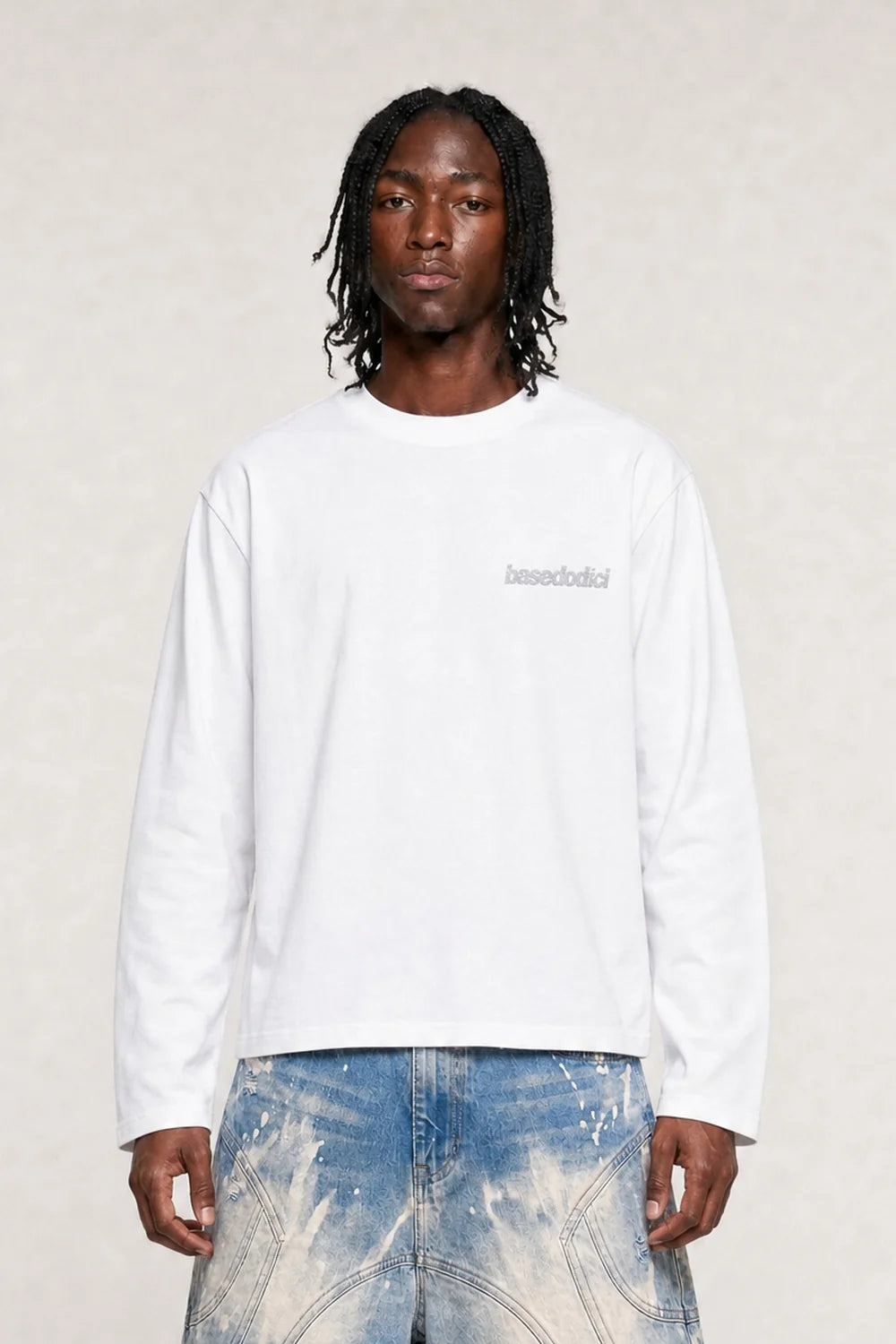 12 Back Logo Glitter Longsleeve Black
