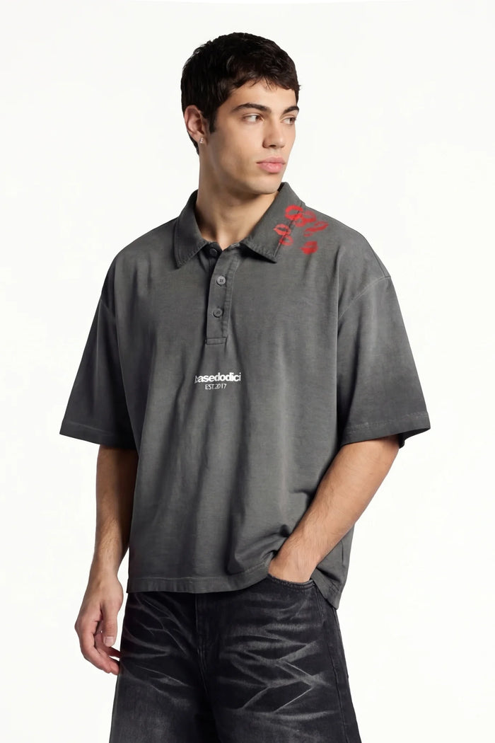 Basedodici Polo Kiss Ash Grey