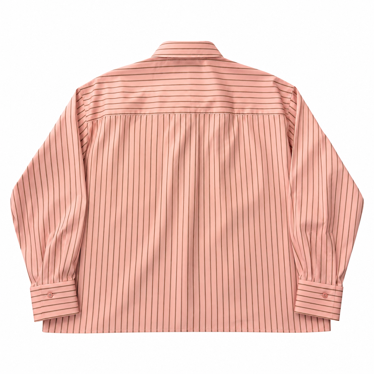 Cropped Striped Shirt Coral | Camicia Rigata