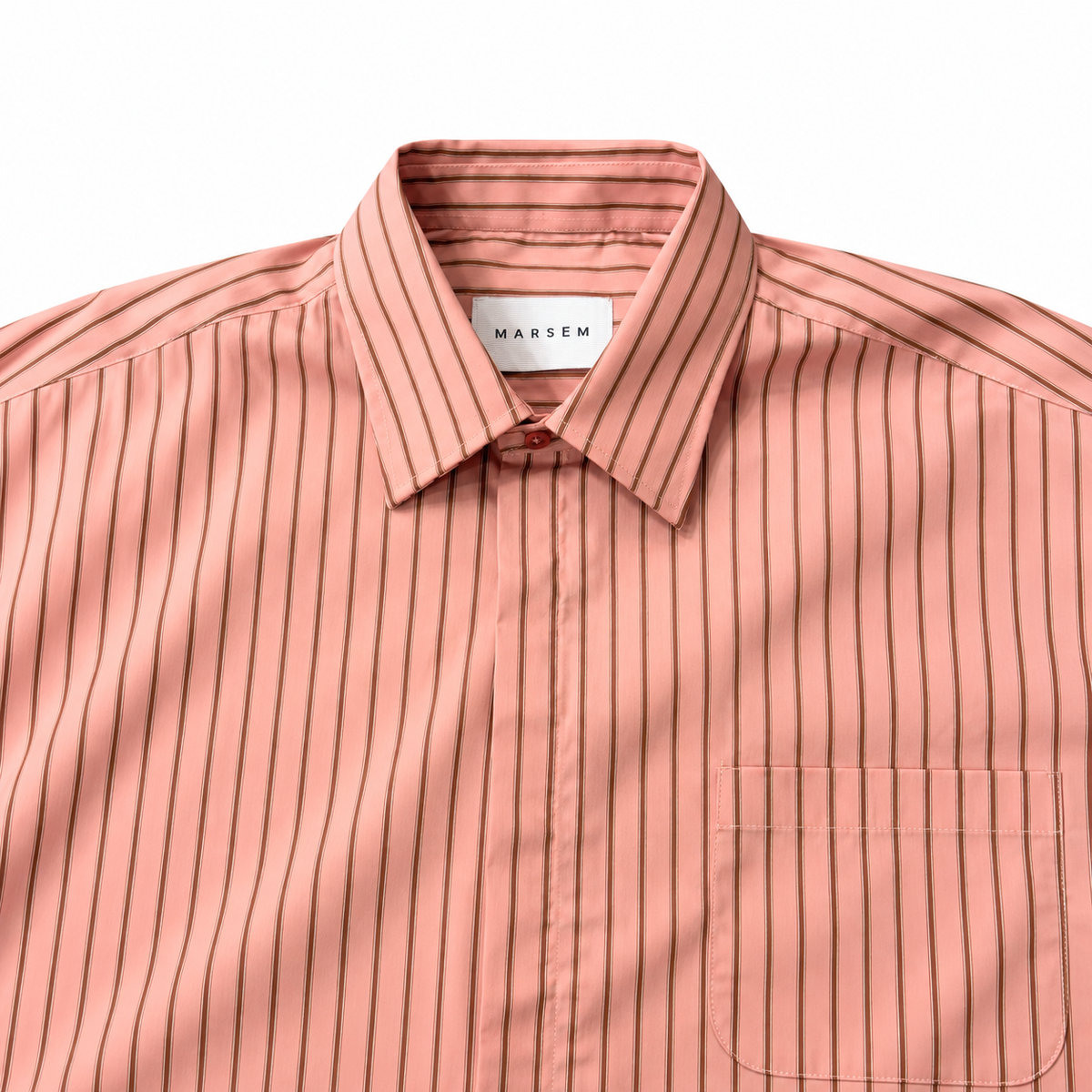 Cropped Striped Shirt Coral | Camicia Rigata