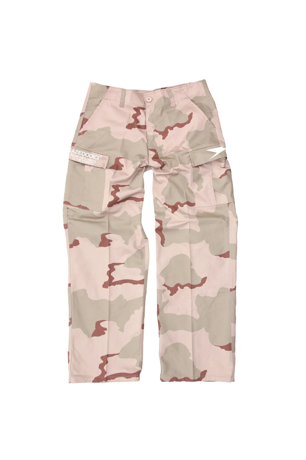 Basedodici Cargo Pants Wood Desert Camo