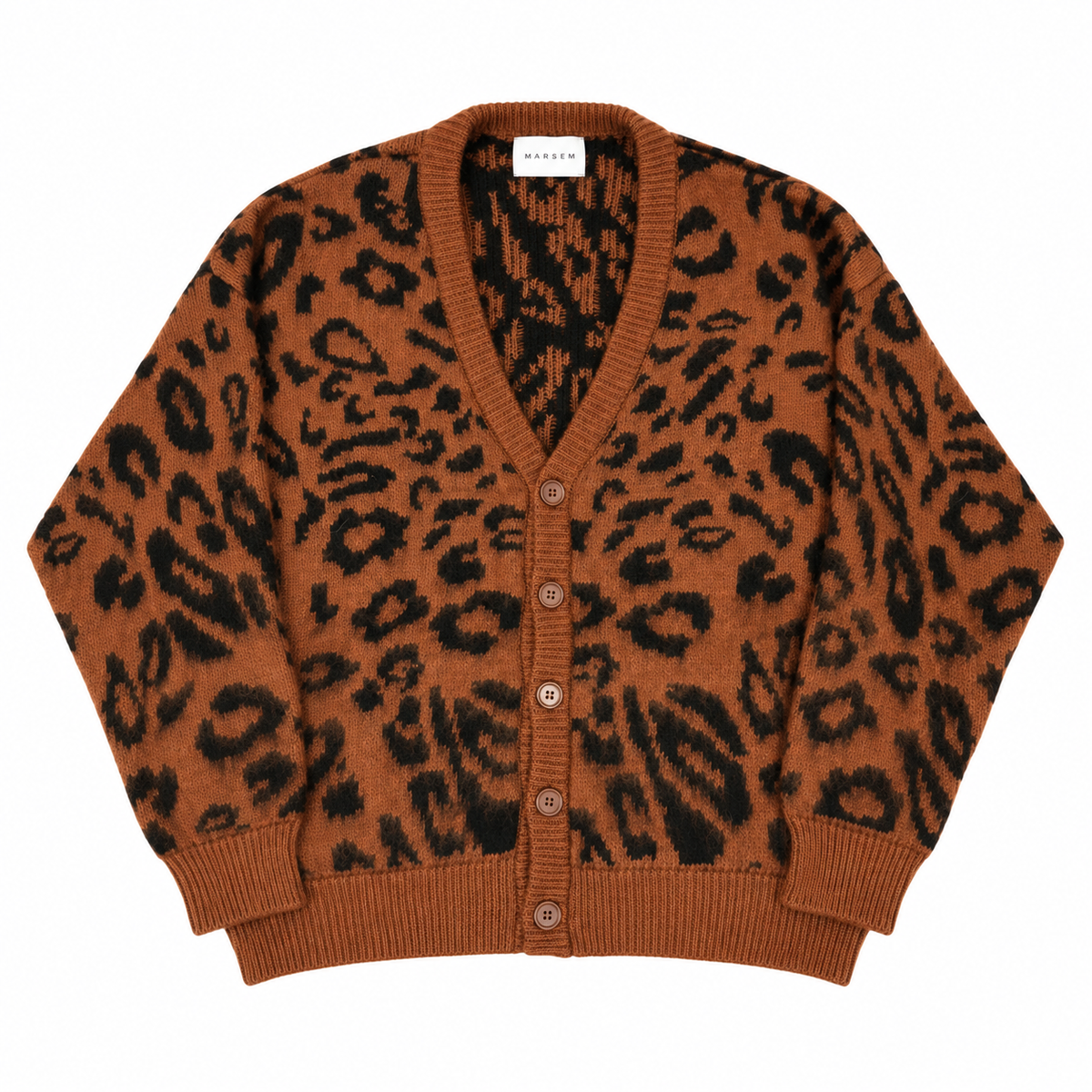 Cardigan Boxy Animalier | Cardigan in Mohair