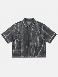 Artexplora House Painter Grey Raw Denim Jacket