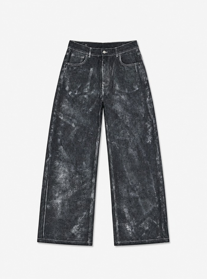 Artexplora House Painter Black Raw Denim Pant